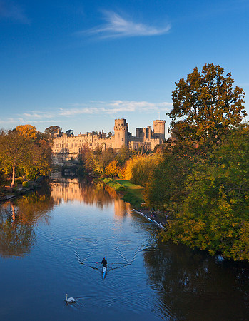 Warwick Castle in autumn