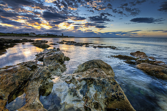 East Sands sunset, St Andrews