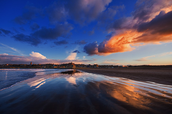 West Sands sunset, St Andrews